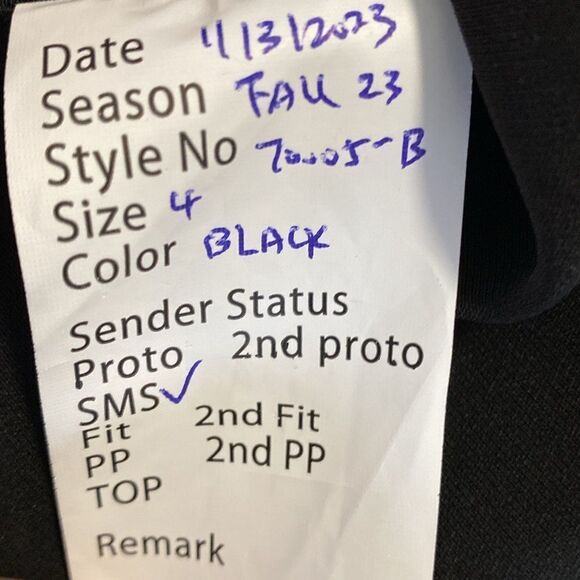 STAUD Rosenda Black Satin Long Sleeve Plunge Neckline Mini Dress FW 2023 Sample - Picture 8 of 9